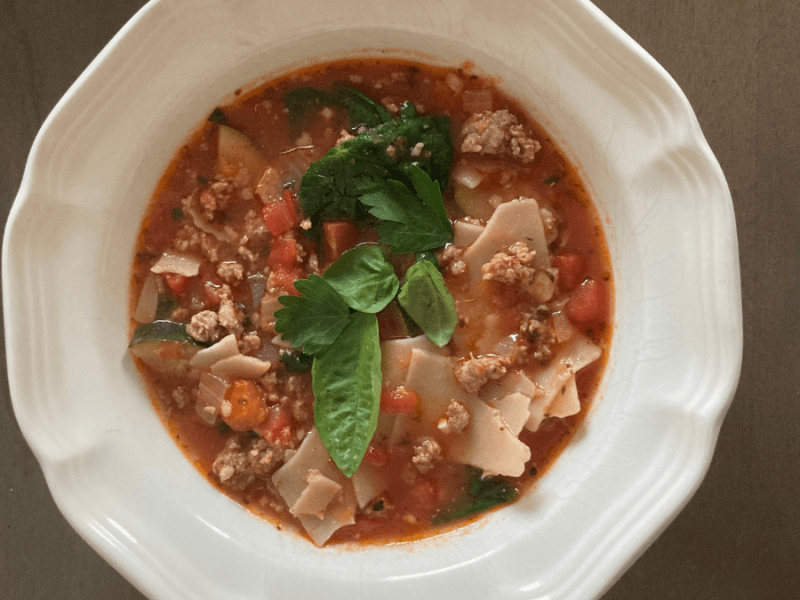 Eating Well Made Easy: Quick Gluten Free Lasagna&nbsp;Soup